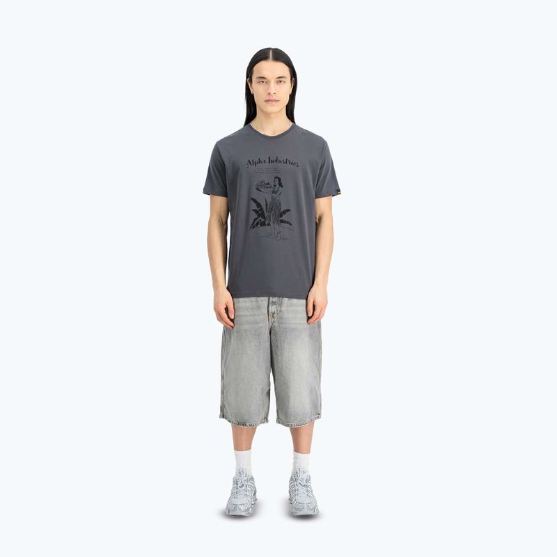Koszulka męska Alpha Industries Hawaii vintage grey 2