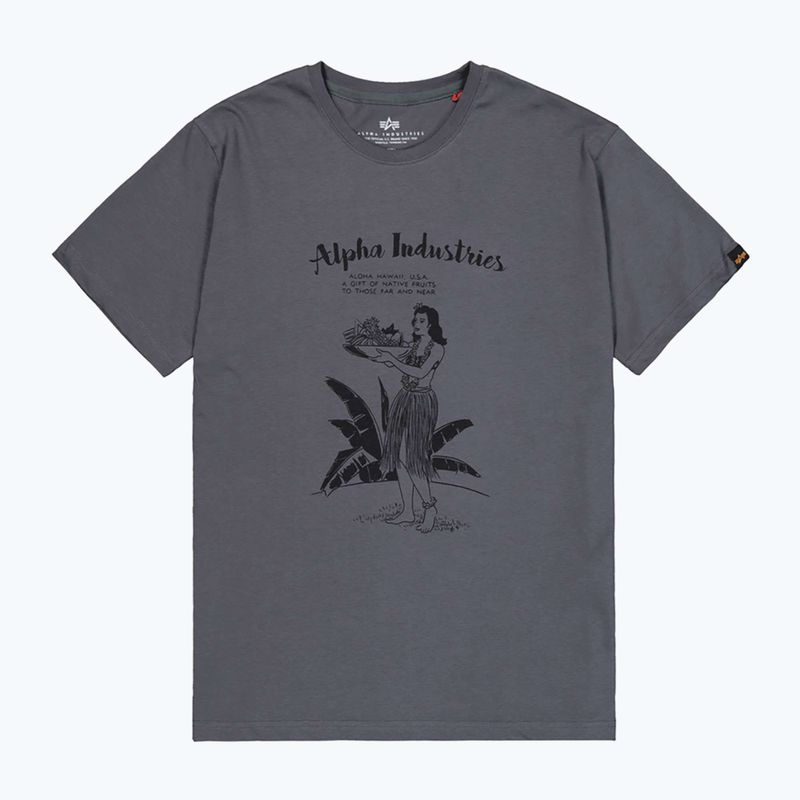 Koszulka męska Alpha Industries Hawaii vintage grey 7