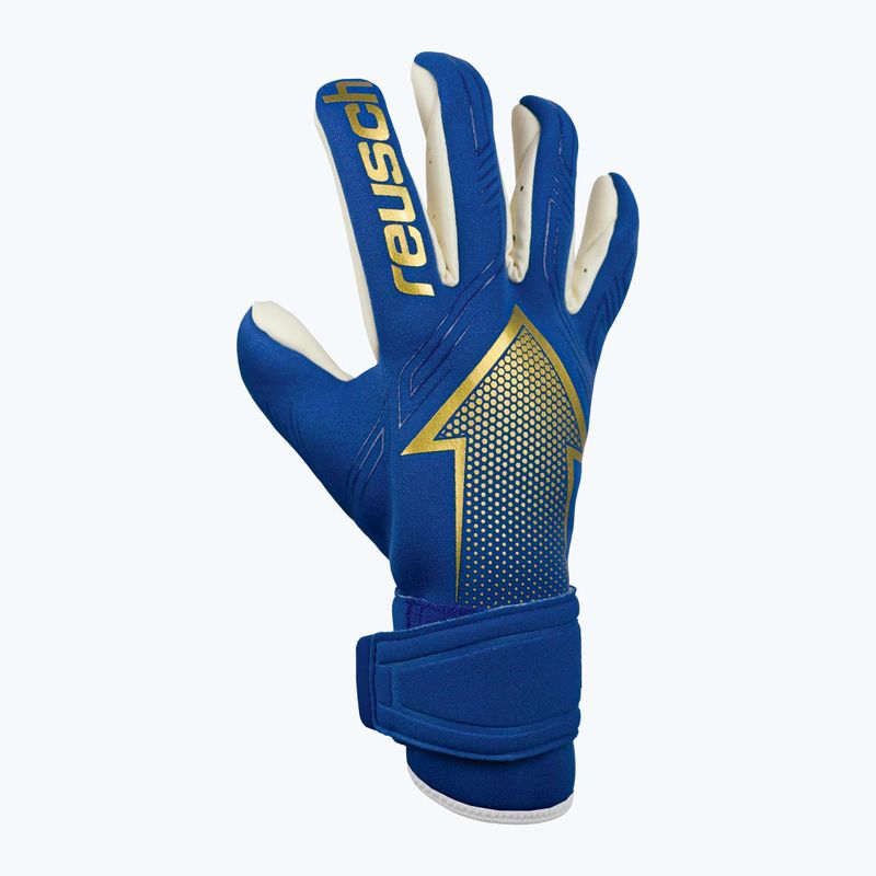 Rękawice bramkarskie Reusch Arrow Gold X true blue/gold 6