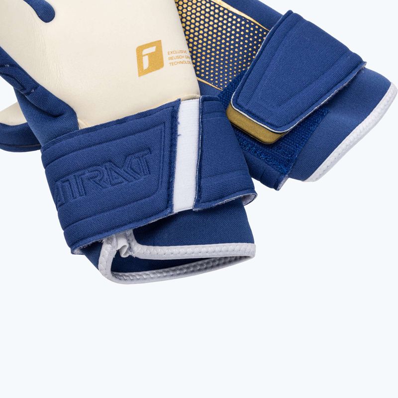 Rękawice bramkarskie Reusch Arrow Gold X true blue/gold 4