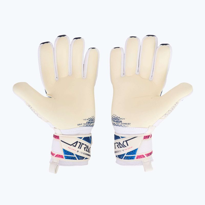 Rękawice bramkarskie Reusch Attrakt RE:GRIP NC blue/pink/white 3