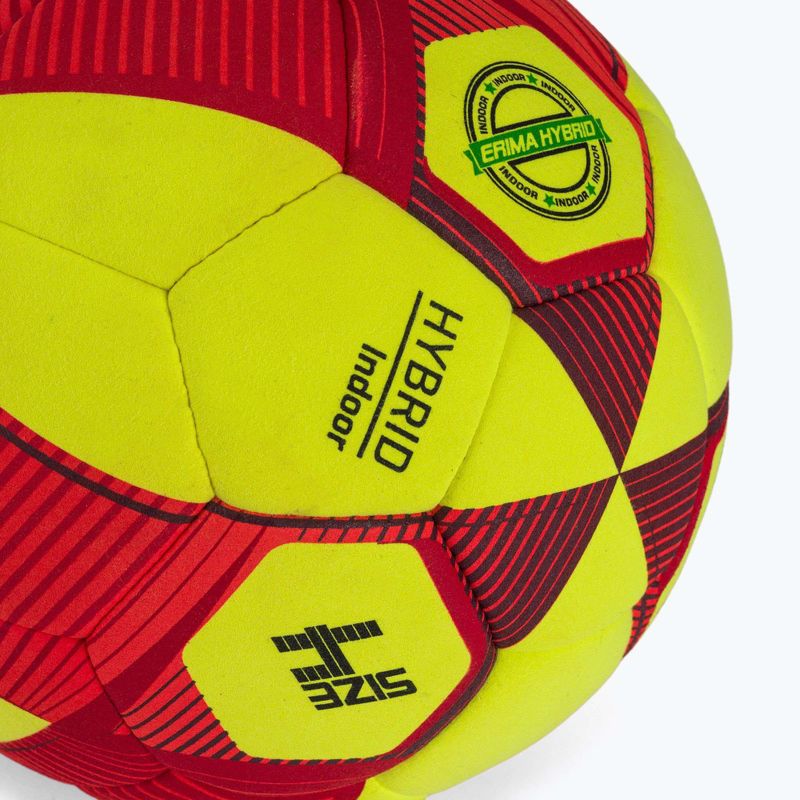 Piłka do piłki nożnej ERIMA Hybrid Indoor yellow/red rozmiar 4 3