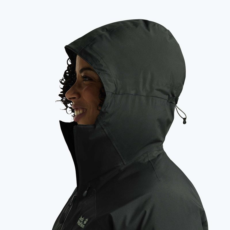 Kurtka puchowa damska Jack Wolfskin Icecape 2L Down Ins Rds slate green 4