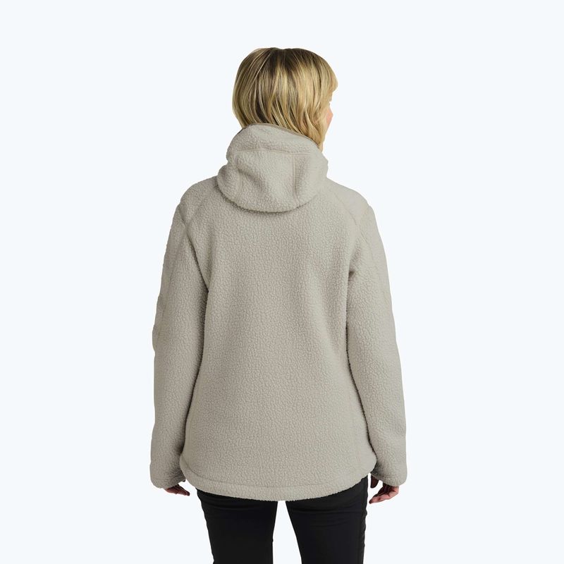 Bluza polarowa damska Jack Wolfskin Cradle Mountain Pile Full Zip pale sand 3