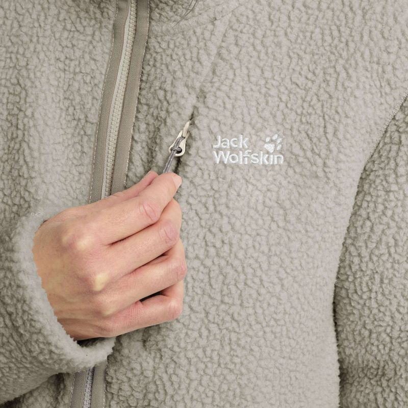 Bluza polarowa damska Jack Wolfskin Cradle Mountain Pile Full Zip pale sand 5