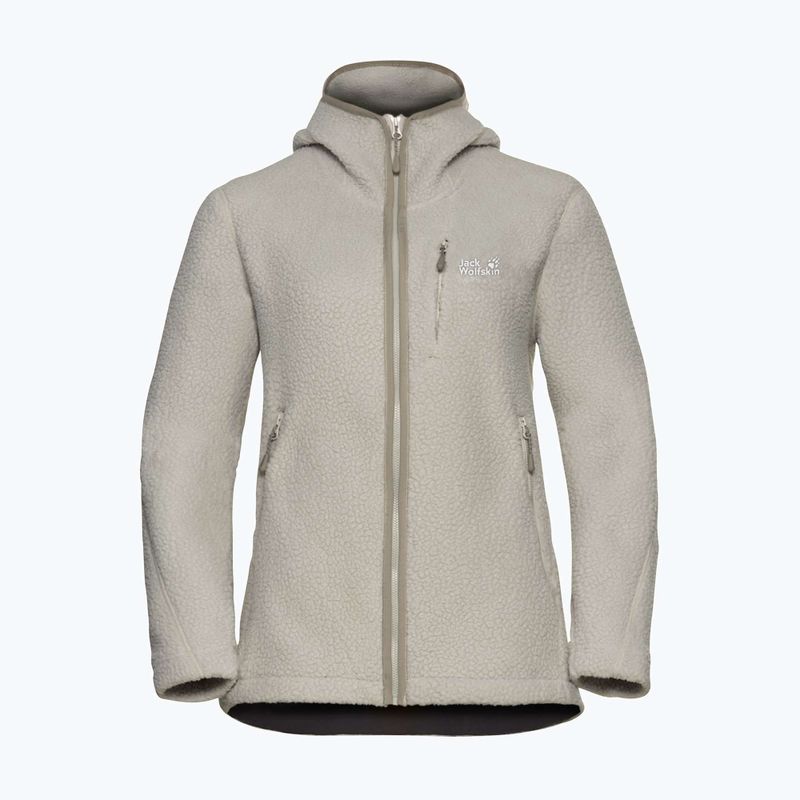 Bluza polarowa damska Jack Wolfskin Cradle Mountain Pile Full Zip pale sand 7