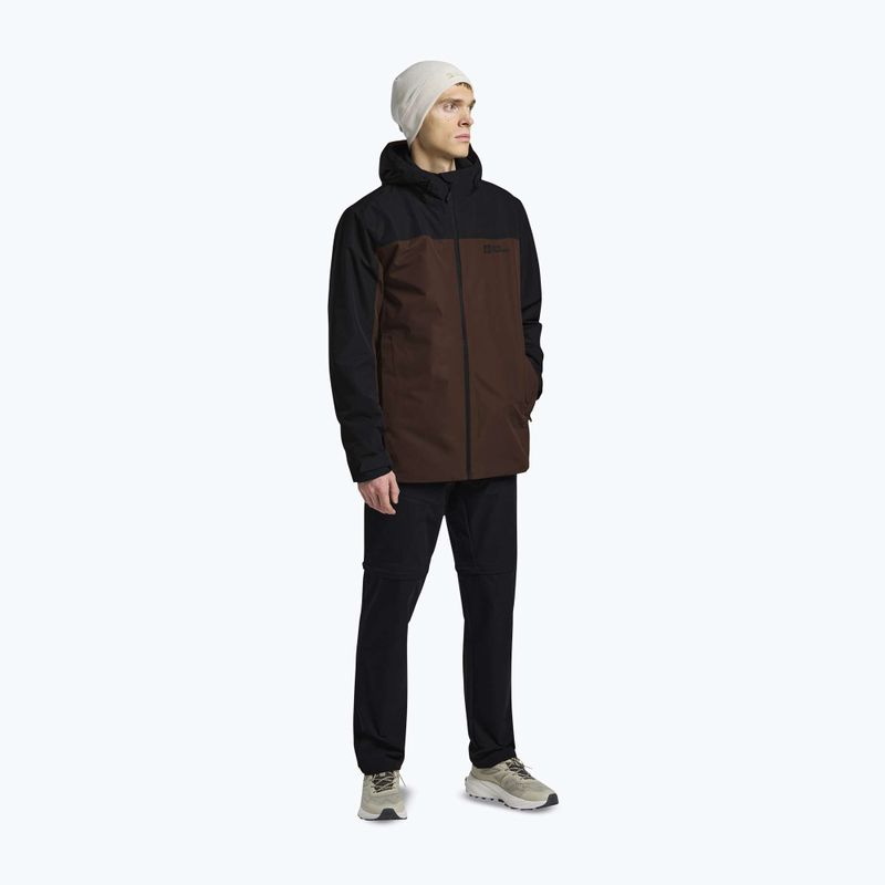 Kurtka 3w1 męska Jack Wolfskin Taubenberg 3In1 hot choc 2
