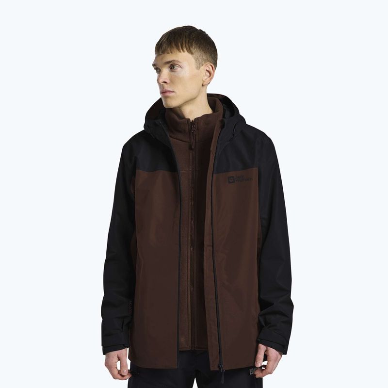 Kurtka 3w1 męska Jack Wolfskin Taubenberg 3In1 hot choc 4