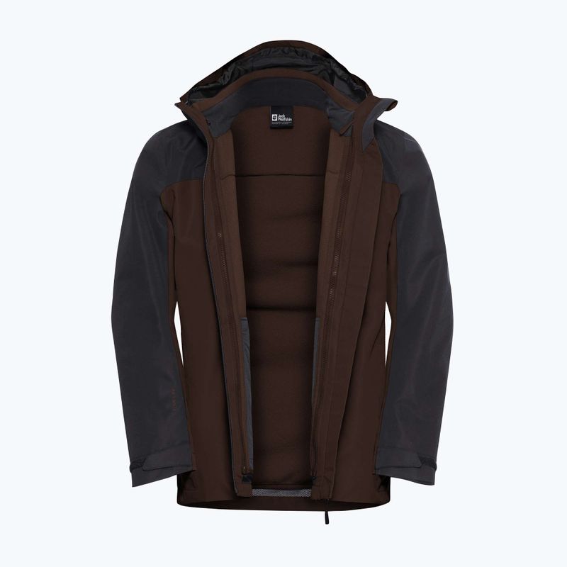 Kurtka 3w1 męska Jack Wolfskin Taubenberg 3In1 hot choc 13
