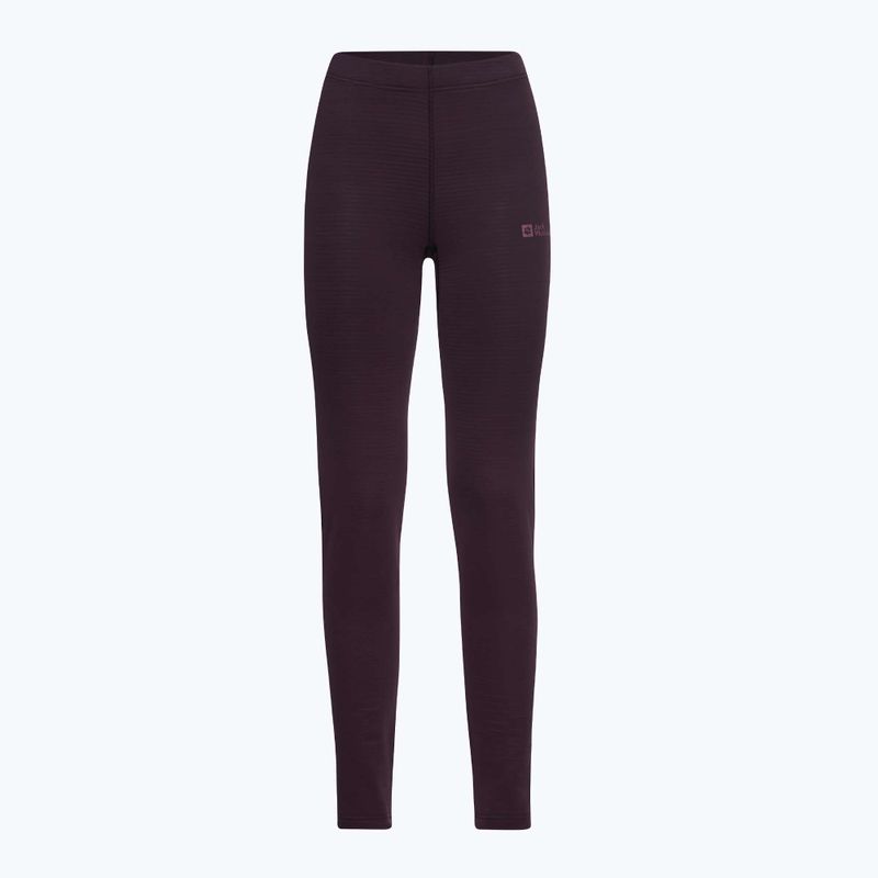 Spodnie termoaktywne damskie Jack Wolfskin Infinite Warm amaranth 3