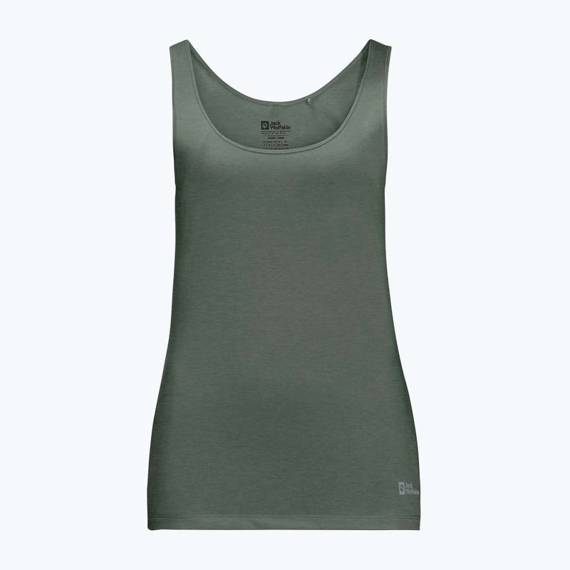 Koszulka trekkingowa damska Jack Wolfskin Pack & Go Tank picnic green 3