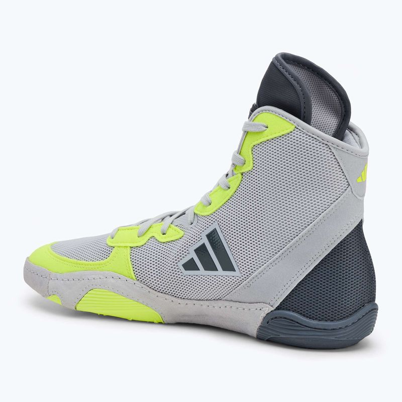 Buty zapaśnicze męskie Adizero team light grey/ team onix/ team sollar yellow 2 3