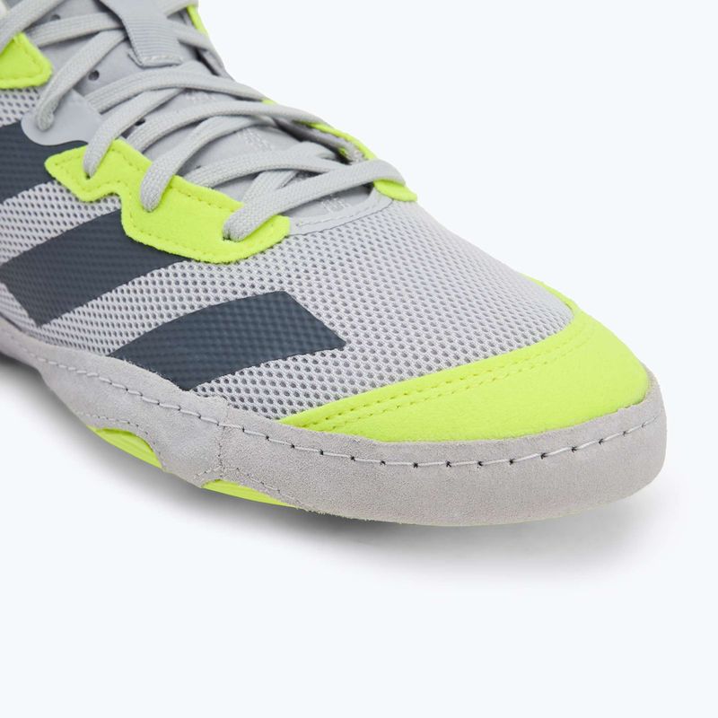 Buty zapaśnicze męskie Adizero team light grey/ team onix/ team sollar yellow 2 7