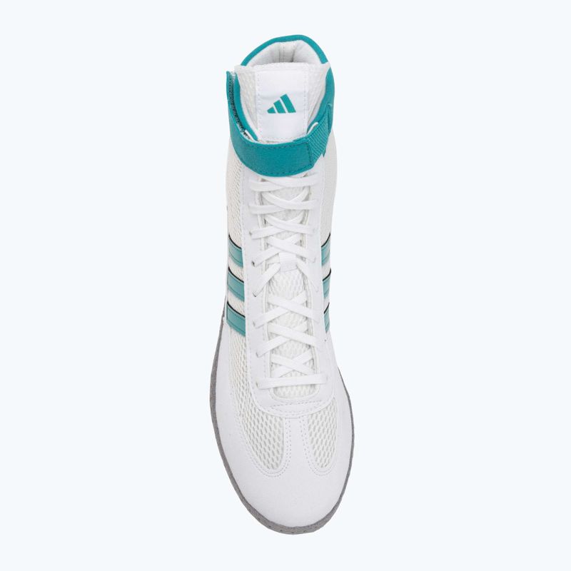 Buty bokserskie adidas Combat Speed.4 footwear white/purple team/grey three 5