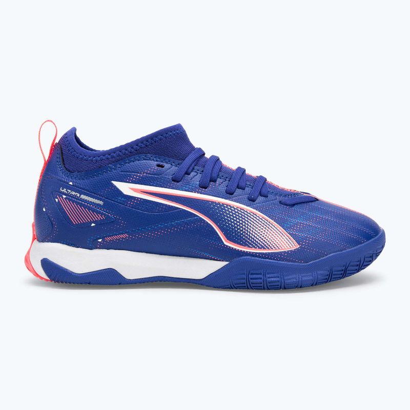 Buty piłkarskie dziecięce PUMA Ultra 5 Match It + Mid Jr lapis lazuli/puma white/sunset glow 2
