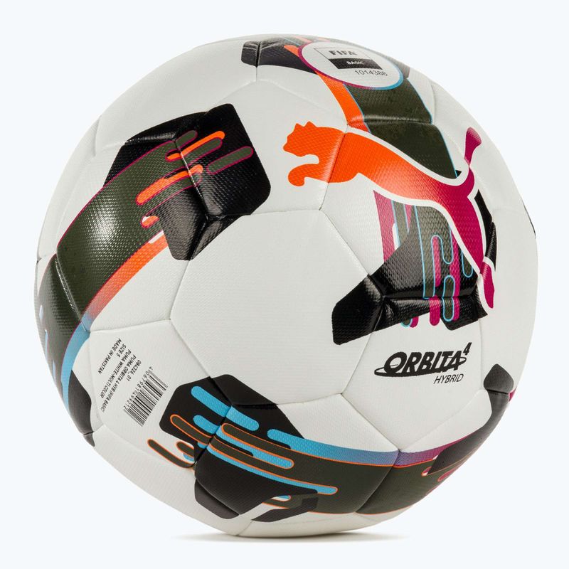 Piłka do piłki nożnej PUMA Orbita 4 HYB FIFA Basic puma white/multicolor rozmiar 5 2