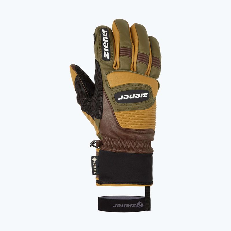 Rękawice narciarskie męskie ZIENER Guard GTX + Gore Grip PR alpine dark/brown 8