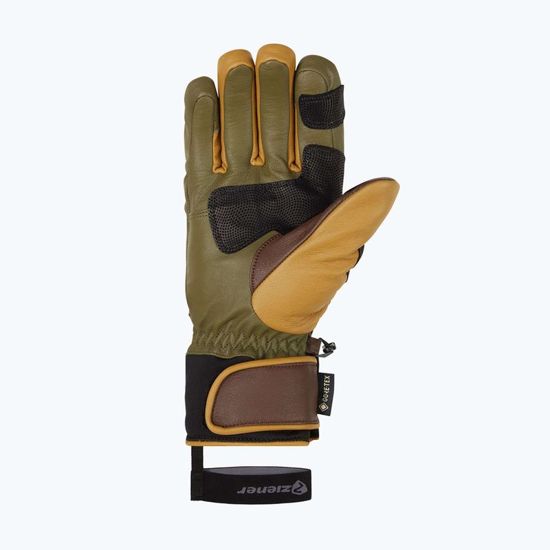 Rękawice narciarskie męskie ZIENER Guard GTX + Gore Grip PR alpine dark/brown 9