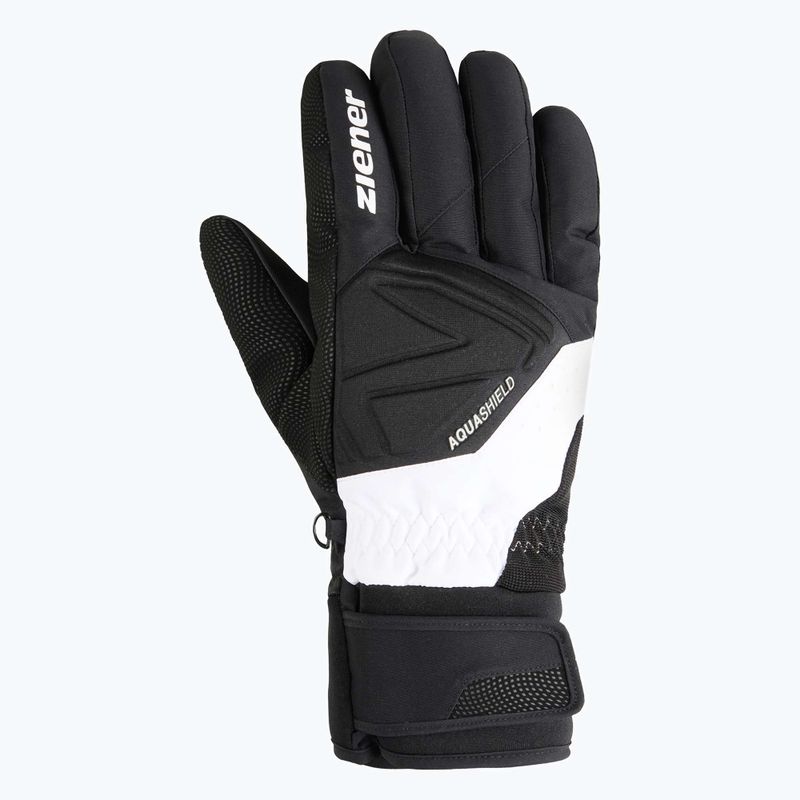 Rękawice narciarskie męskie ZIENER Gatis Aquashield black/white 2