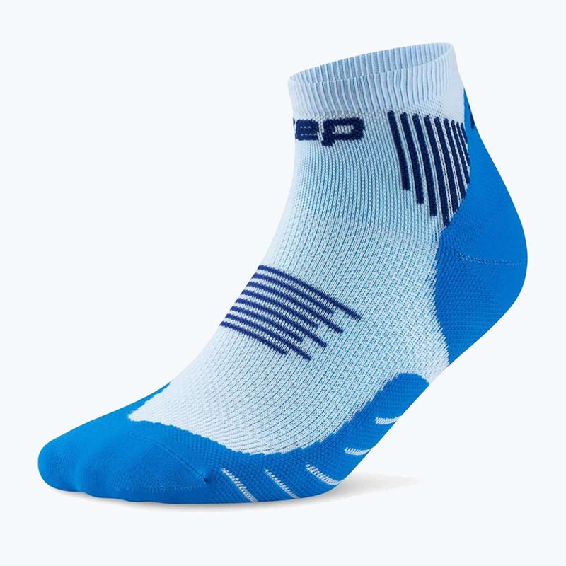 Skarpety kompresyjne damskie CEP Run Low Cut 5.0 blue/ice 2