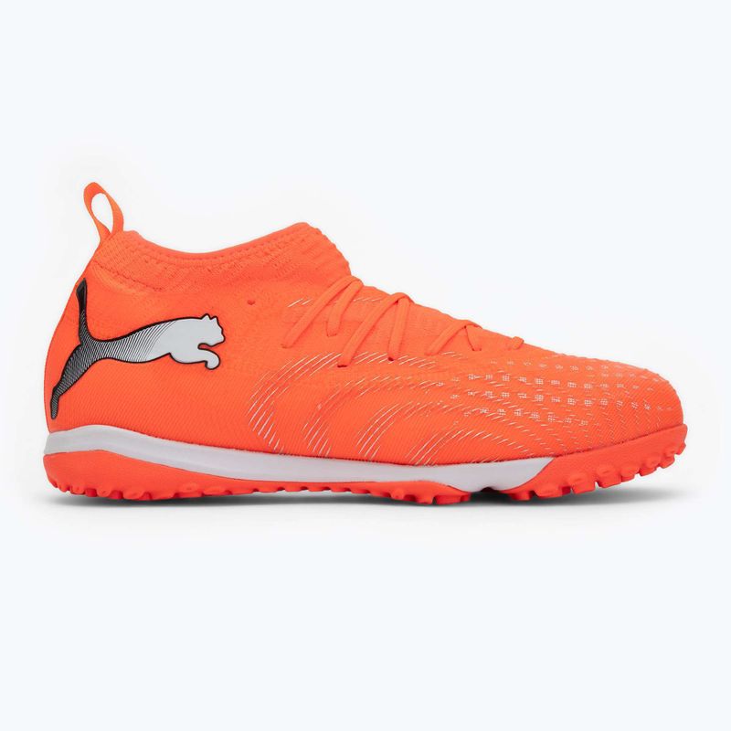 Buty piłkarskie dziecięce PUMA Future 9 Match TT + Mid Jr glowing red/puma white/puma black/puma silver 2