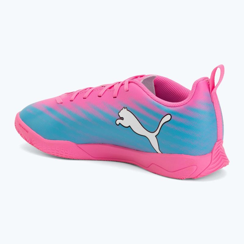 Buty piłkarskie dziecięce PUMA Ultra 6 Play It Jr poison pink/puma wht/sun stream/bright aqua/puma blk 3