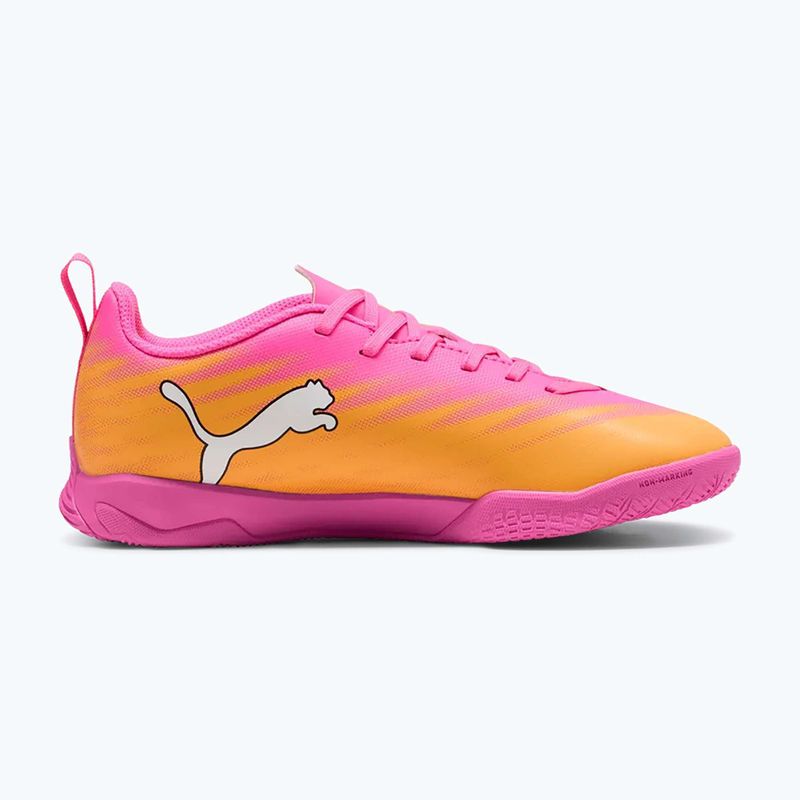 Buty piłkarskie dziecięce PUMA Ultra 6 Play It Jr poison pink/puma wht/sun stream/bright aqua/puma blk 8