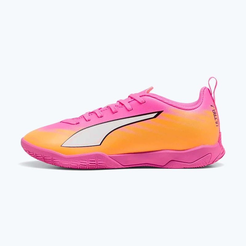 Buty piłkarskie dziecięce PUMA Ultra 6 Play It Jr poison pink/puma wht/sun stream/bright aqua/puma blk 9