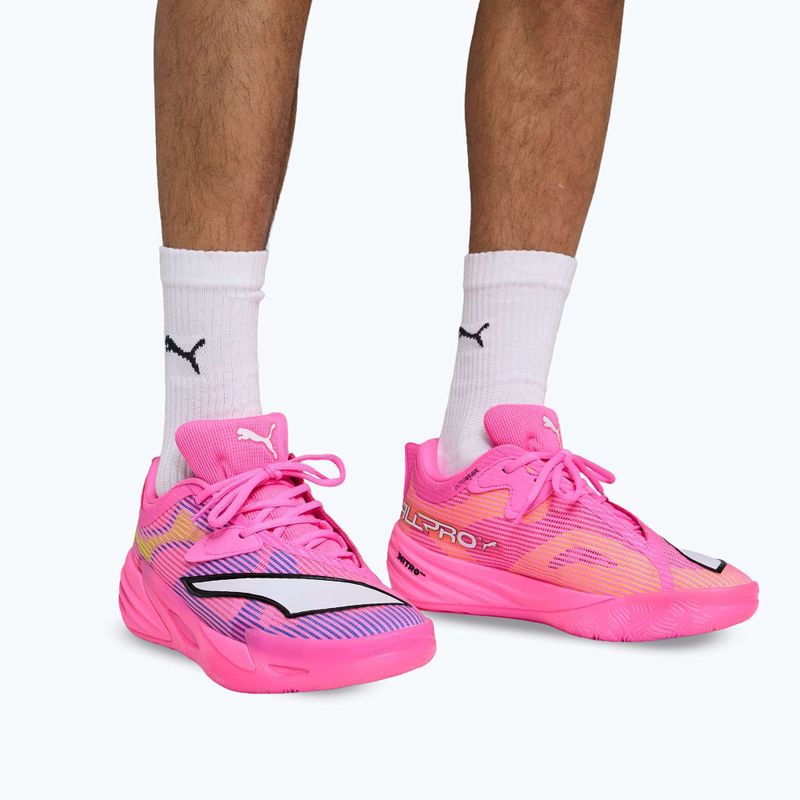 Buty do koszykówki PUMA All-Pro NITRO 2 Showtime poison pink/bright aqua/lime squeeze 13
