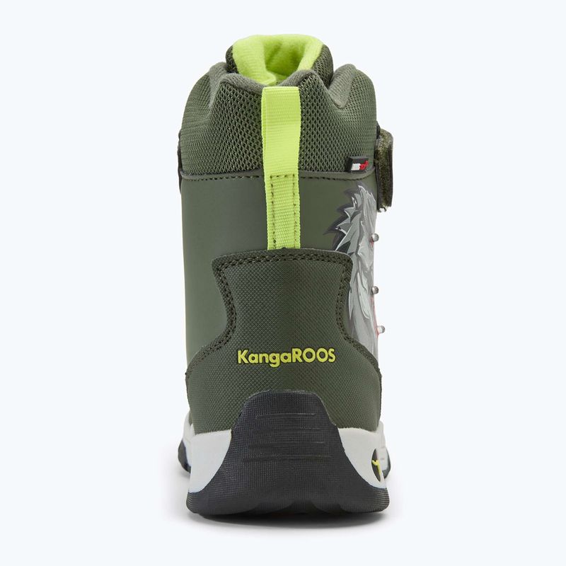 Śniegowce juniorskie KangaROOS K-MJ Edison EV RTX SL olive/limetta dino 6