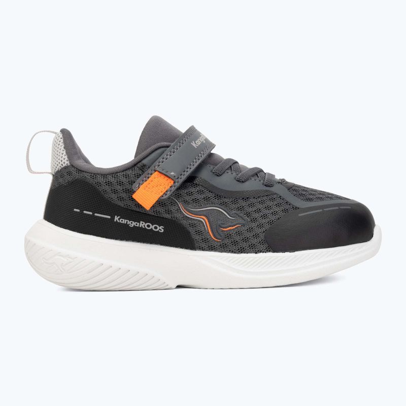 Buty dziecięce KangaROOS K-RDI Pebble EV steel grey/neon orange 2