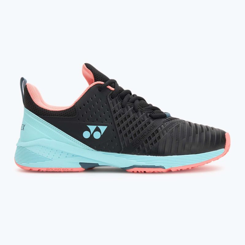 Buty do tenisa męskie YONEX Sonicage 3 CL black/sky blue 2