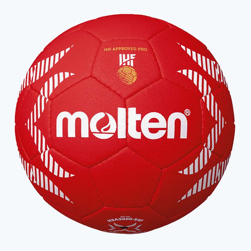 Piłka do piłki ręcznej Molten H2A5000-S4F IHF OFFICIAL BALL PARIS 2024 red rozmiar 2 2
