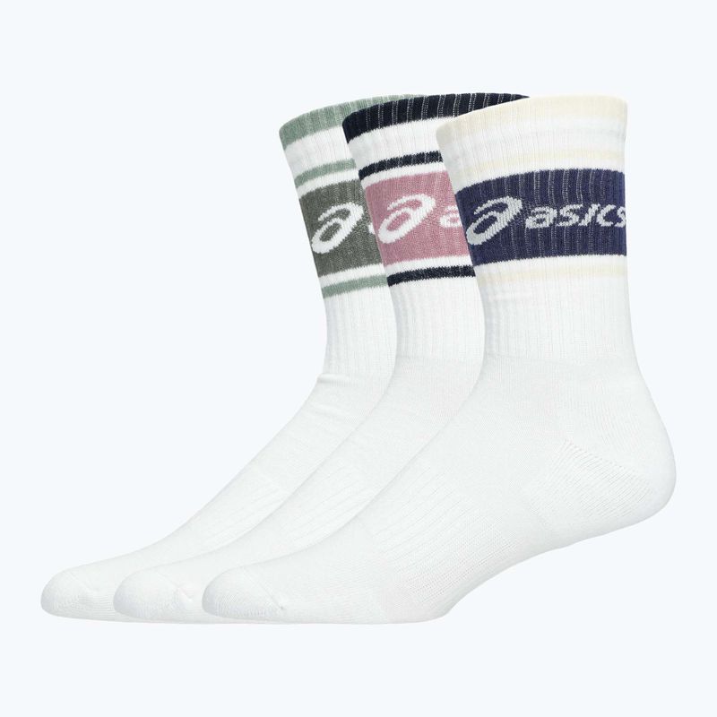 Skarpety ASICS Logo Crew 3 pary monument blue/indigo fog/rubble red 2