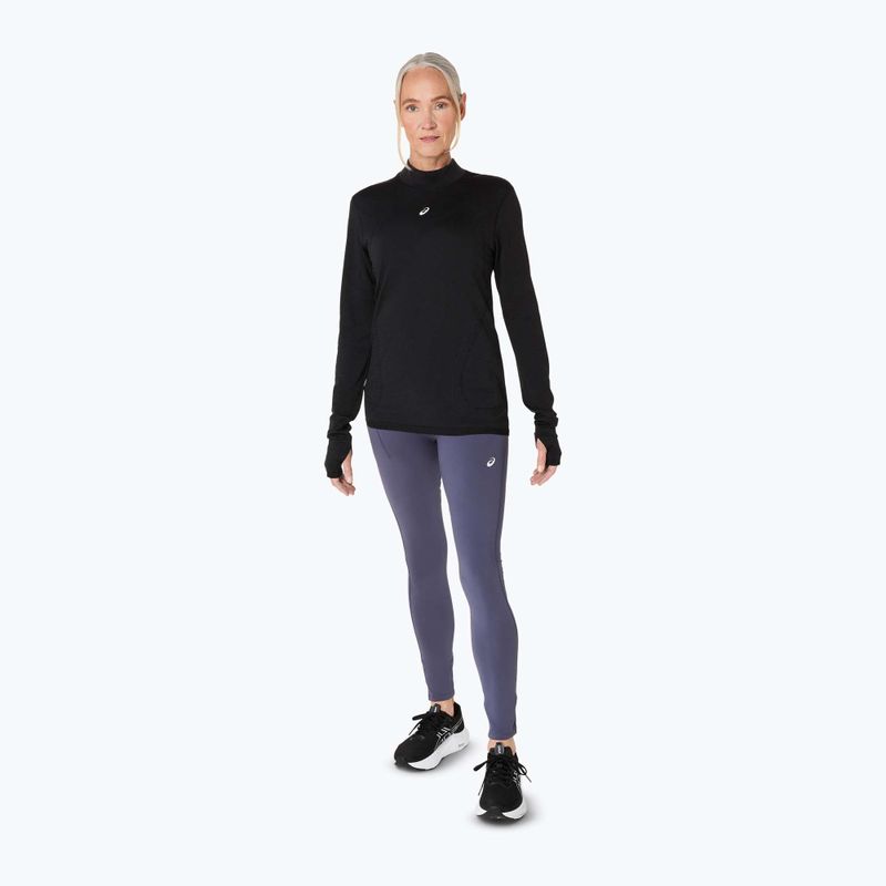 Longsleeve do biegania damski ASICS Road Winter Seamless performance black 2