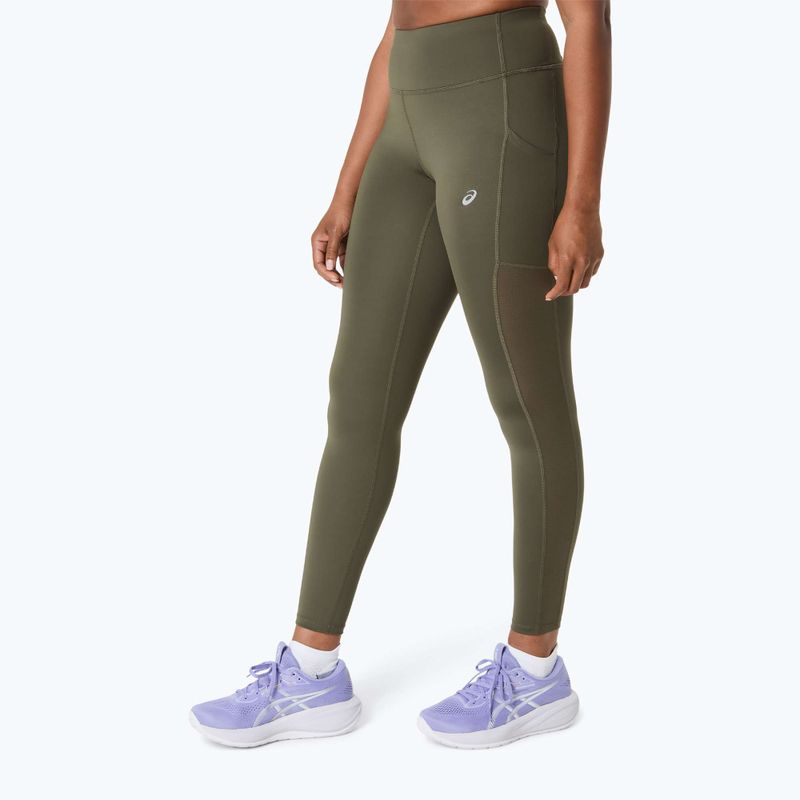 Legginsy do biegania damskie ASICS Core Tight dark olive 3