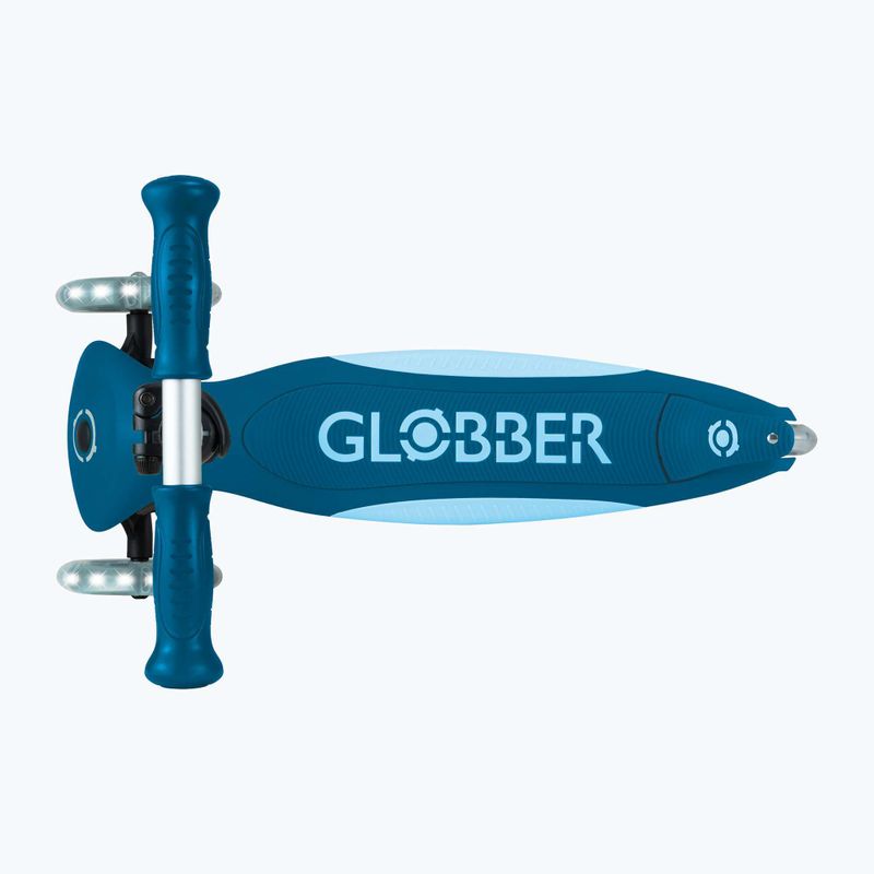 Hulajnoga trójkołowa dziecięca Globber Primo Foldable Plus Lights petrol blue 5