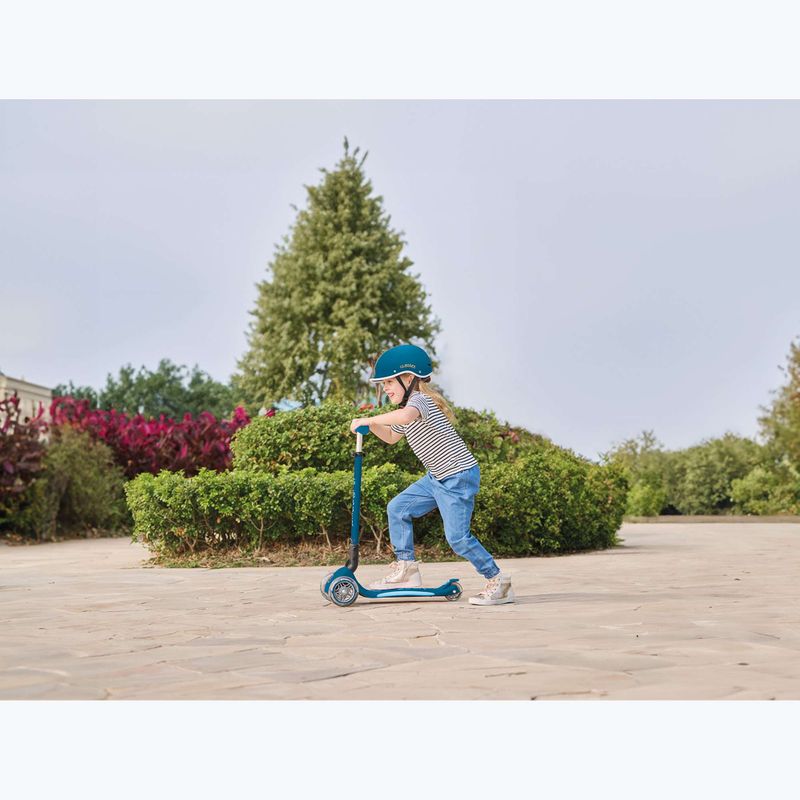 Hulajnoga trójkołowa dziecięca Globber Primo Foldable Plus Lights petrol blue 11