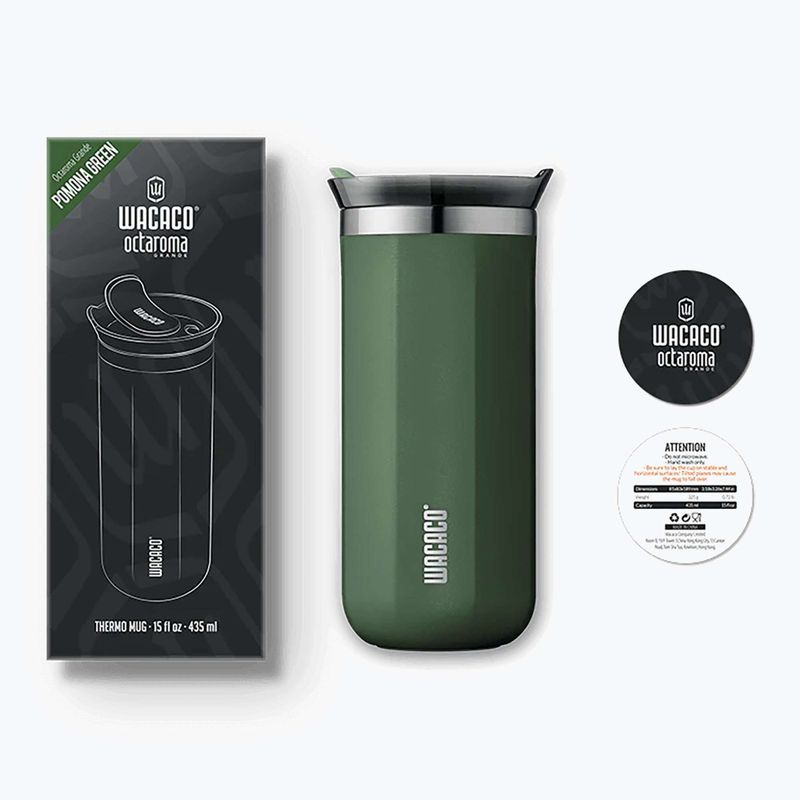 Kubek termiczny WACACO Octaroma Grande 435 ml pomona green 2
