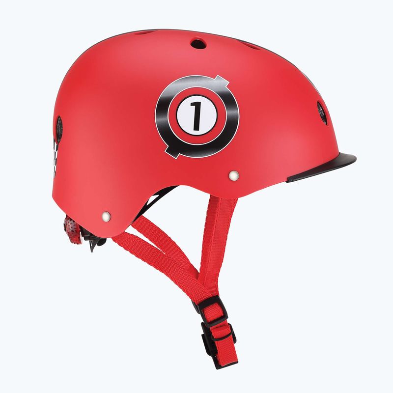 Kask dziecięcy Globber Elite Lights new red racing 2