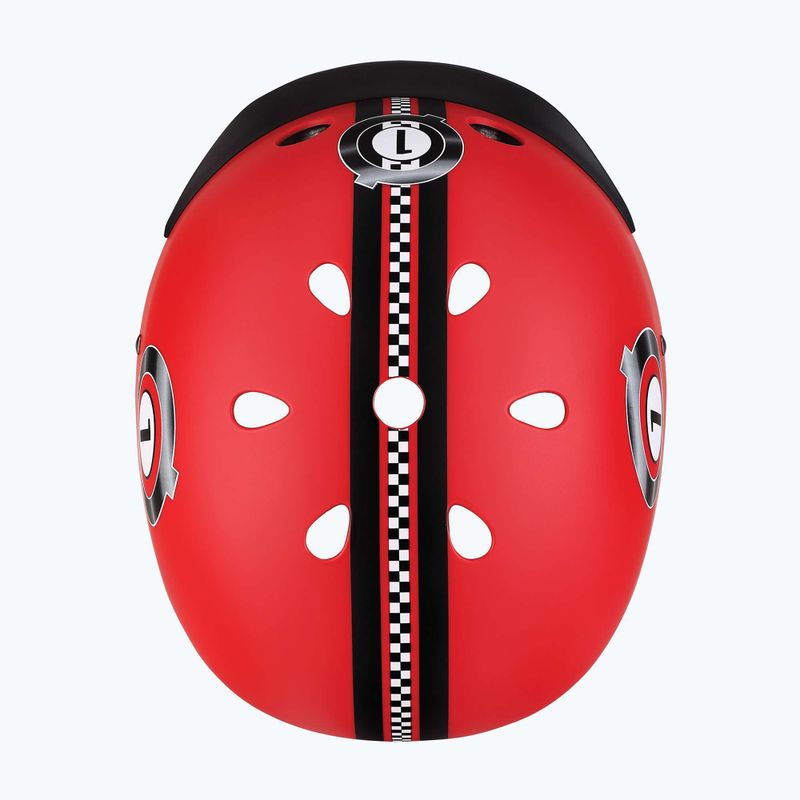 Kask dziecięcy Globber Elite Lights new red racing 6