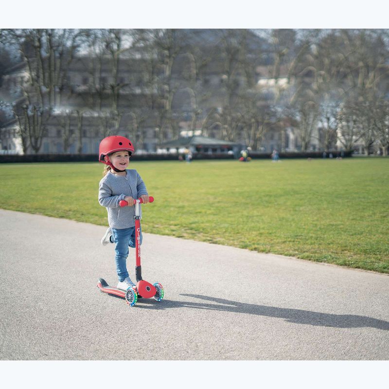 Kask dziecięcy Globber Elite Lights new red racing 10
