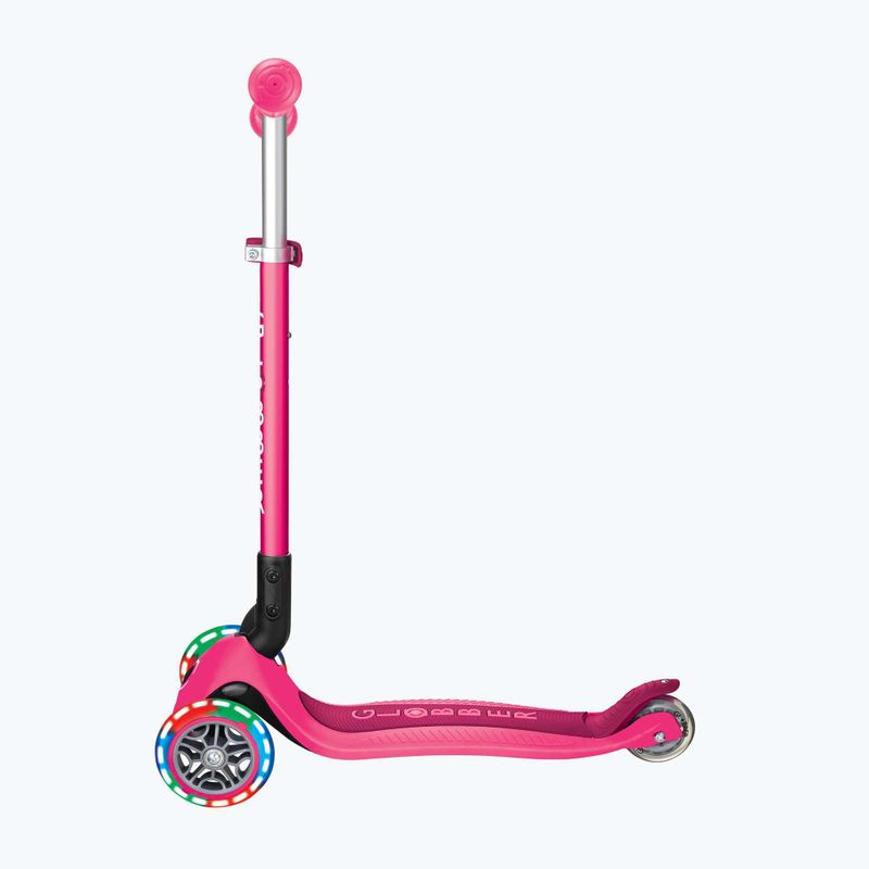 Hulajnoga trójkołowa dziecięca Globber Primo Foldable Lights fuchsia 2