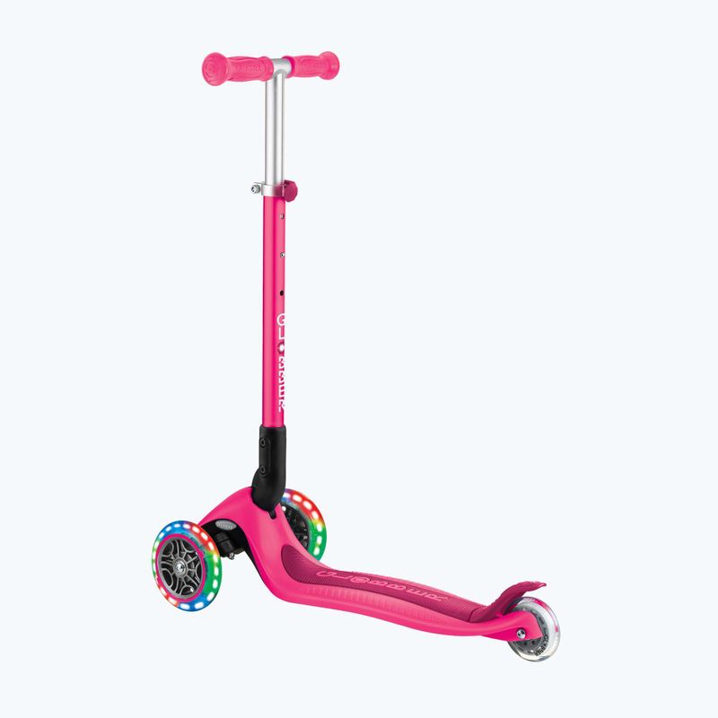 Hulajnoga trójkołowa dziecięca Globber Primo Foldable Lights fuchsia 3