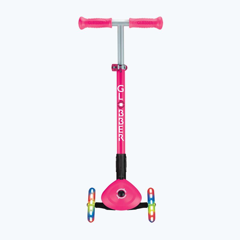 Hulajnoga trójkołowa dziecięca Globber Primo Foldable Lights fuchsia 4