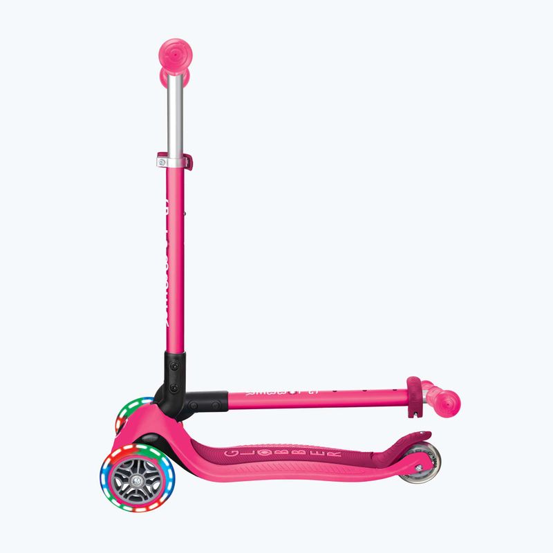 Hulajnoga trójkołowa dziecięca Globber Primo Foldable Lights fuchsia 6