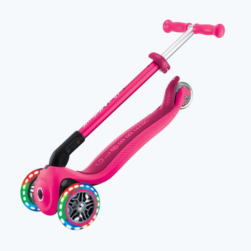 Hulajnoga trójkołowa dziecięca Globber Primo Foldable Lights fuchsia 7