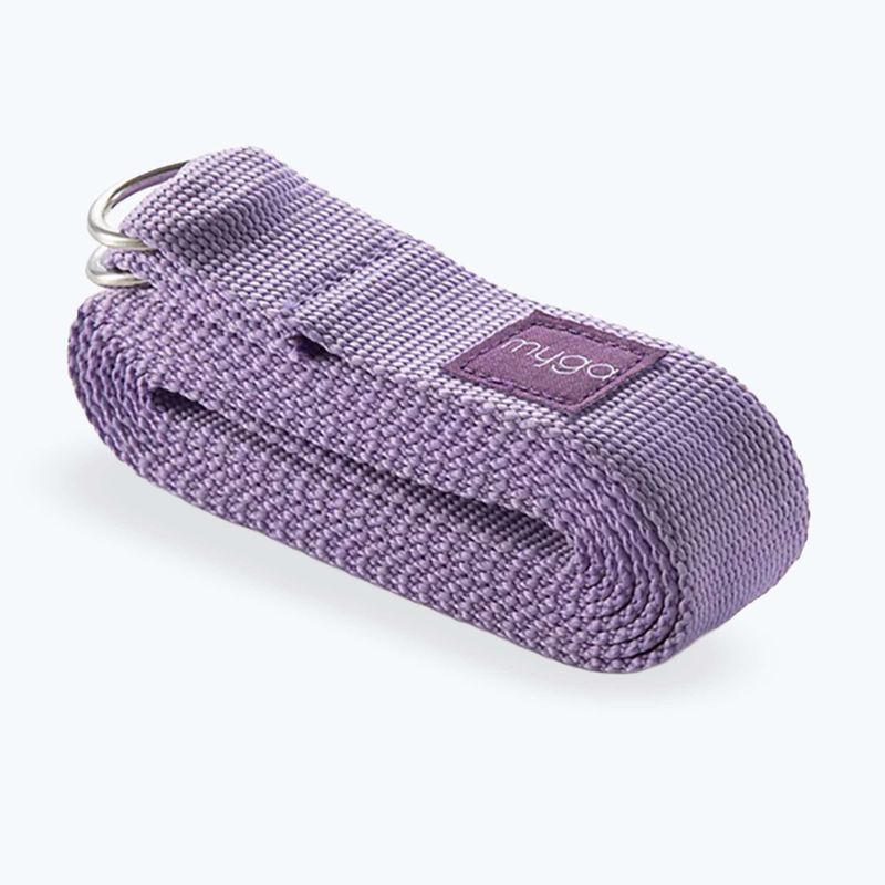Zestaw do jogi Myga Chakra Yoga Set mata + klocek + pasek fioletowy 8