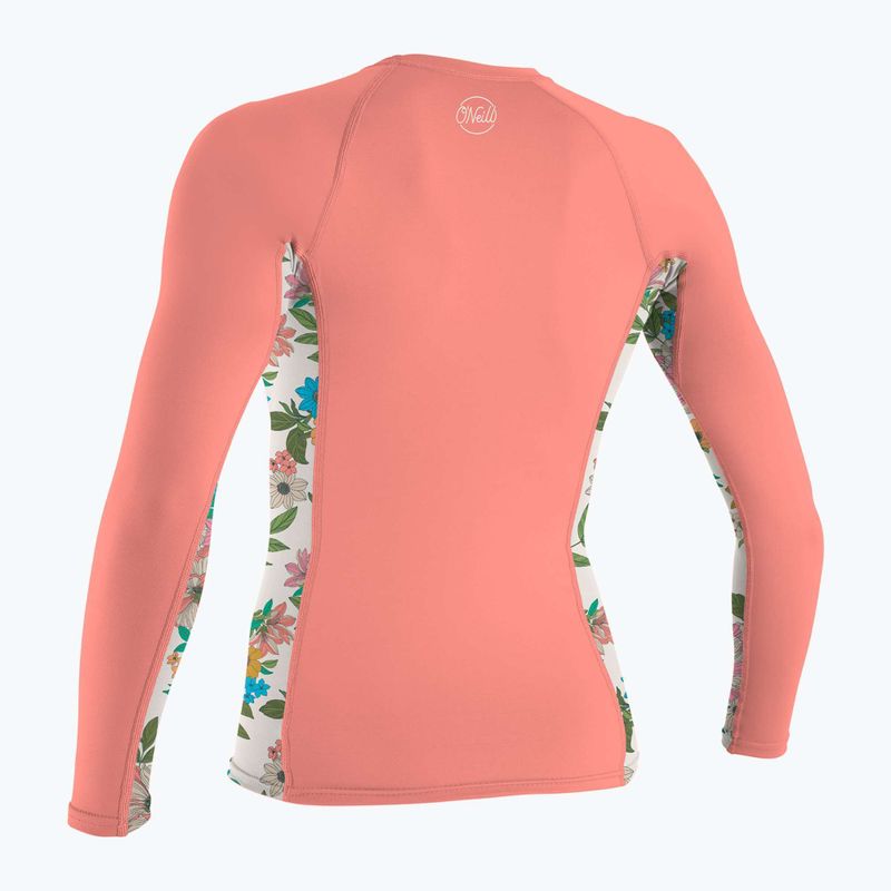 Longsleeve do pływania damski O'Neill Side Print Rash Guard desert flower/cara floral 2