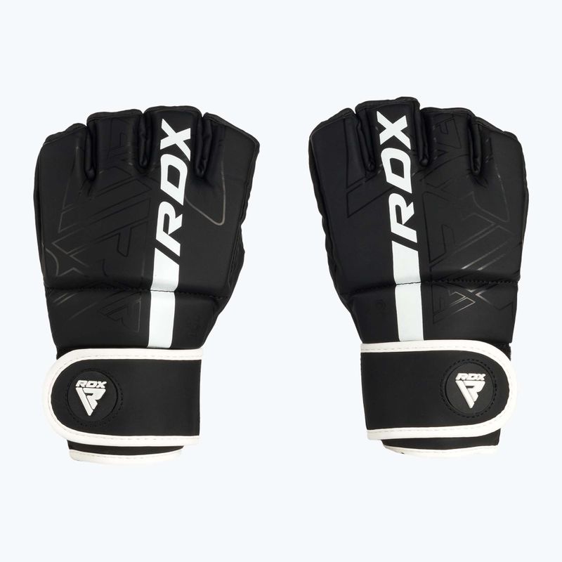 Rękawice grapplingowe RDX Grappling F6 matte white 2